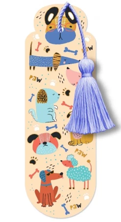 Zakładka z chwostem Kolorowe psy - Henry