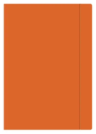 Teczka z gumką. A4+ pomarańczowa. - Interdruk