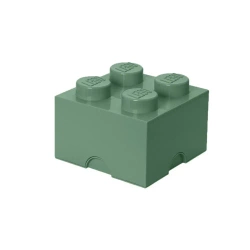 LEGO(R) pojemnik klocek czwórka zielony oliwkowy - NHG