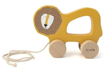Drewniana zabawka do ciągnięcia Lew - Trixie Baby