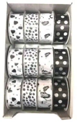 Wstążka ozdobna 25mmx1m (12szt) - Penword