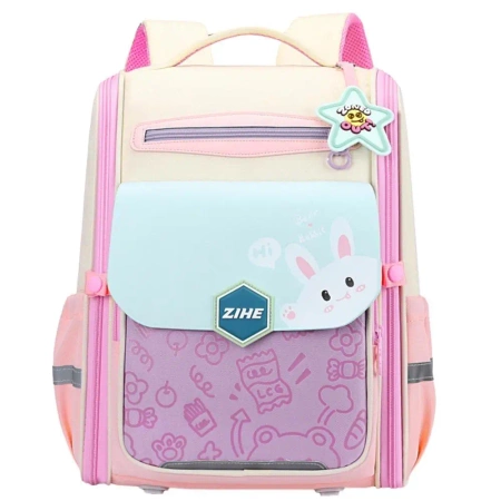 Plecak szkolny Królik pastel 21L - Leantoys