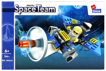 Klocki Konstrukcyjne 54 Elementy Space Alleblox 492875