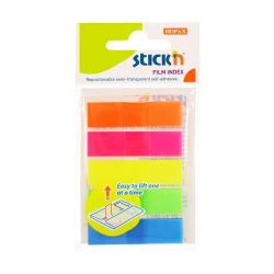 Zakładki indeksujące neon 5 kolorów - STICKN