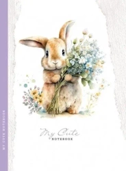 Notatnik ozdobny 143x200/48K kratka TW Króliczek - Fresh