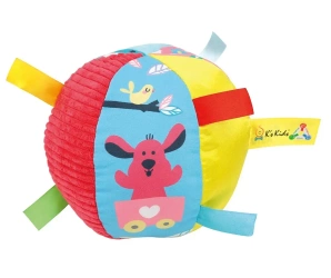 Miękka, grzechocząca piłka edukacyjna