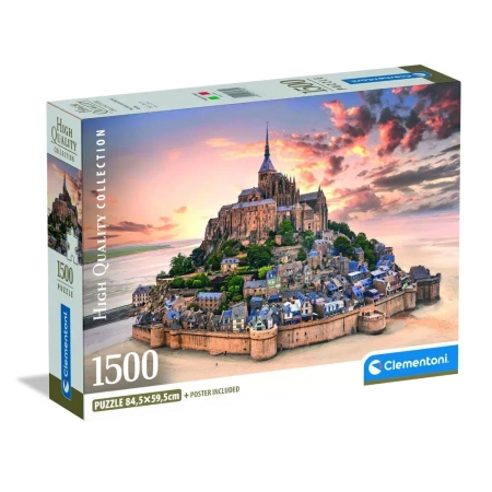 Puzzle 1500 The Mount Saint - Michel Rising - Clementoni