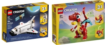 2W1 LEGO CREATOR 3W1 CZERWONY SMOK 31145+ LEGO PROM KOSMICZNY 31134
