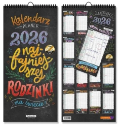 Kalendarz 2026 ścienny planer Najfajniejszej... - Kukartka