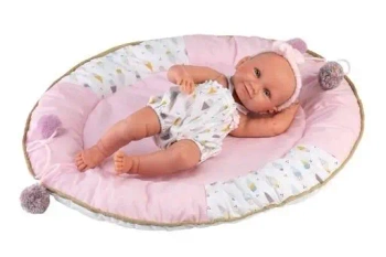 Lalka winylowa bobas Nica w kokoniku 40cm - Llorens