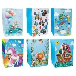 Torebka prezentowa 36x54x30cm szerokie dno mix - Rozette