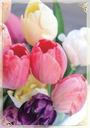 Karnet B6 PP-2141 Kwiaty (bez tekstu) - Kukartka