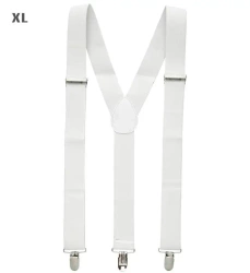 Białe szelki 115-120cm - Widmann