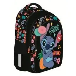 Plecak 4 komorowy Stitch black Aloha - ST-MAJEWSKI