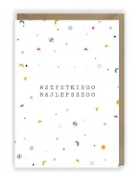 Kartka urodzinowa, eko koperta K018 - Cardie