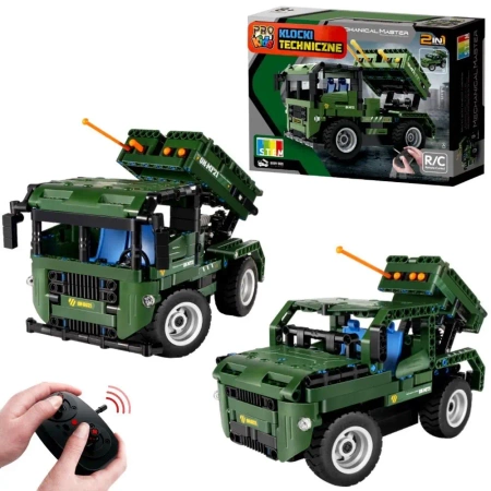 Klocki techniczne R/C wyrzutnia rakiet - Pro Kids