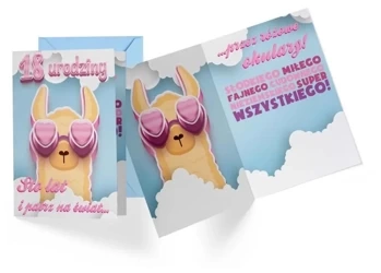 Karnet B6 PR-396 Urodziny 18 - Kukartka