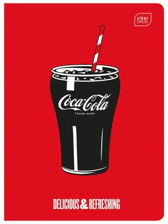 Zeszyt A5/32k kratka 70g Uv Coca Cola A 10