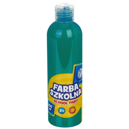 Farba szkolna naturalna tempera Astra 250 ml szmaragdowa - ASTRA art-pap