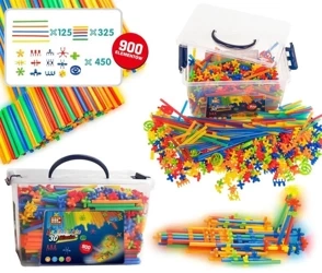 Słomki konstrukcyjne świecące w ciemności 900el - Trifox