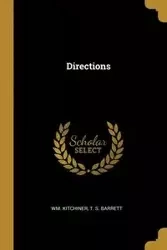 Directions - Kitchiner Wm.