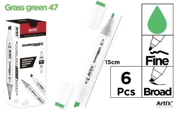 Marker Chromax z 2 końcówk. grass green 47 (6szt) - Artix