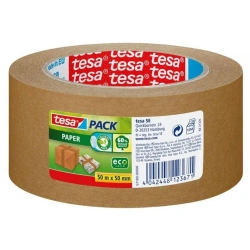Taśma pakowa papierowa Tesapack brązowa 50mx50mm - TESA