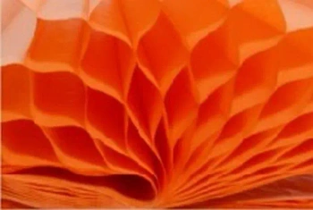 Bibuła przestrzenna pomarańczowa 23x33cm - Galeria Hobby