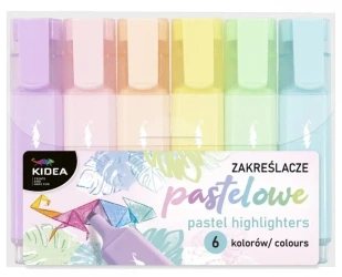 Zakreślacze pastelowe 6 kolorów KIDEA - DERFORM