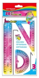 Zestaw geometryczny Rainbow Deco 3el - Keyroad