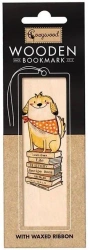 Zakładka drewniana Pies na książkach - Cozywood