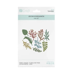Wykrojniki - kwiaty i gałązki 9szt - Dalprint
