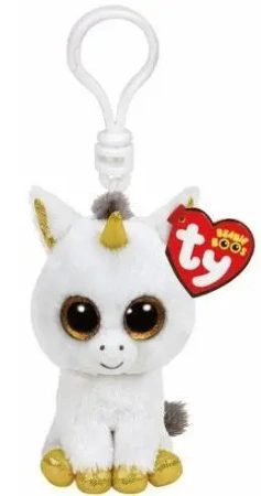 Beanie Boos Pegasus - Biały Jednorożec brelok - TY
