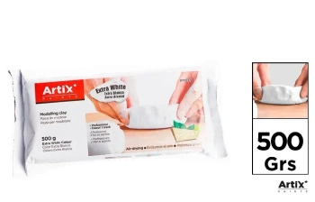 Glina naturalna utwardzalna 500g biała - Artix