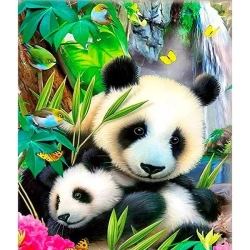 Mozaika diamentowa 5D - Panda 40x30cm - Titanum