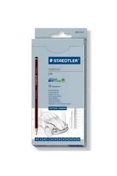 Ołówek Staedtler tradition sześciokątny zestaw 12 sztuk, 9 grubości