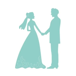 Wykrojnik - Młoda para 5,0cm x 6,6cm - Dalprint dpCraft