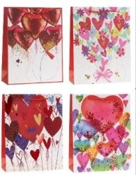 Torebka prezentowa 18x23x80cm mix ROZETTE