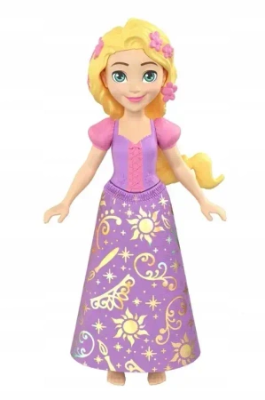Disney Princess Mini Księżniczka Laleczka Roszpunka Kwiaty we włosach 9 cm