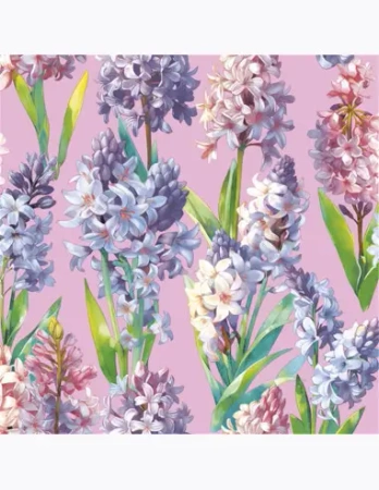 Serwetki DAISY Lunch SD 330x330 Kwiaty fioletowo-różowe 010201 - POL-MAK