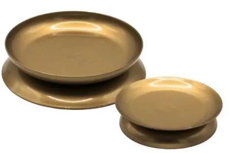 Podstawka dekoracyjna metalowa pod świece 2w1 - MiMoCandles