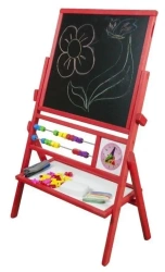 Tablica obrotowa z 2 -rzędowym liczydłem czerwona - 3toysm