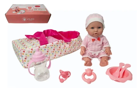 Lalka bobas z akcesoriami w nosidełku - SWEDE