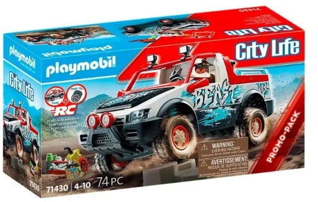 Zestaw z pojazdem City Life 71430 Samochód rajdowy RC - Playmobil