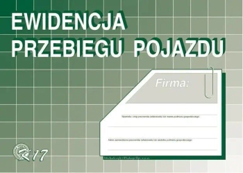 Ewidencja przebiegu pojazdu A5 K-17 - Michalczyk i Prokop