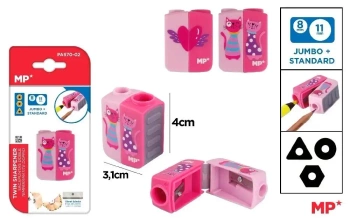 Temperówka podwójna - Kotki / serce - MP Main Paper