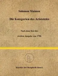 Die Kategorien des Aristoteles - Salomon Maimon