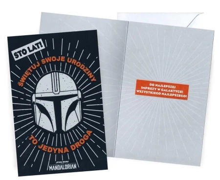 Karnet Urodziny Star Wars Mandalorian - Kukartka