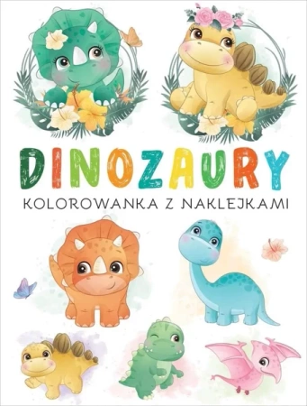 Kolorowanka z naklejkami. Dinozaury - Emilie Beaumont, Nathalie Belineau