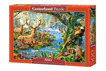Puzzle 500 Forest Life CASTOR - Castorland